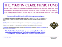 Tablet Screenshot of martinclaremusicfund.org